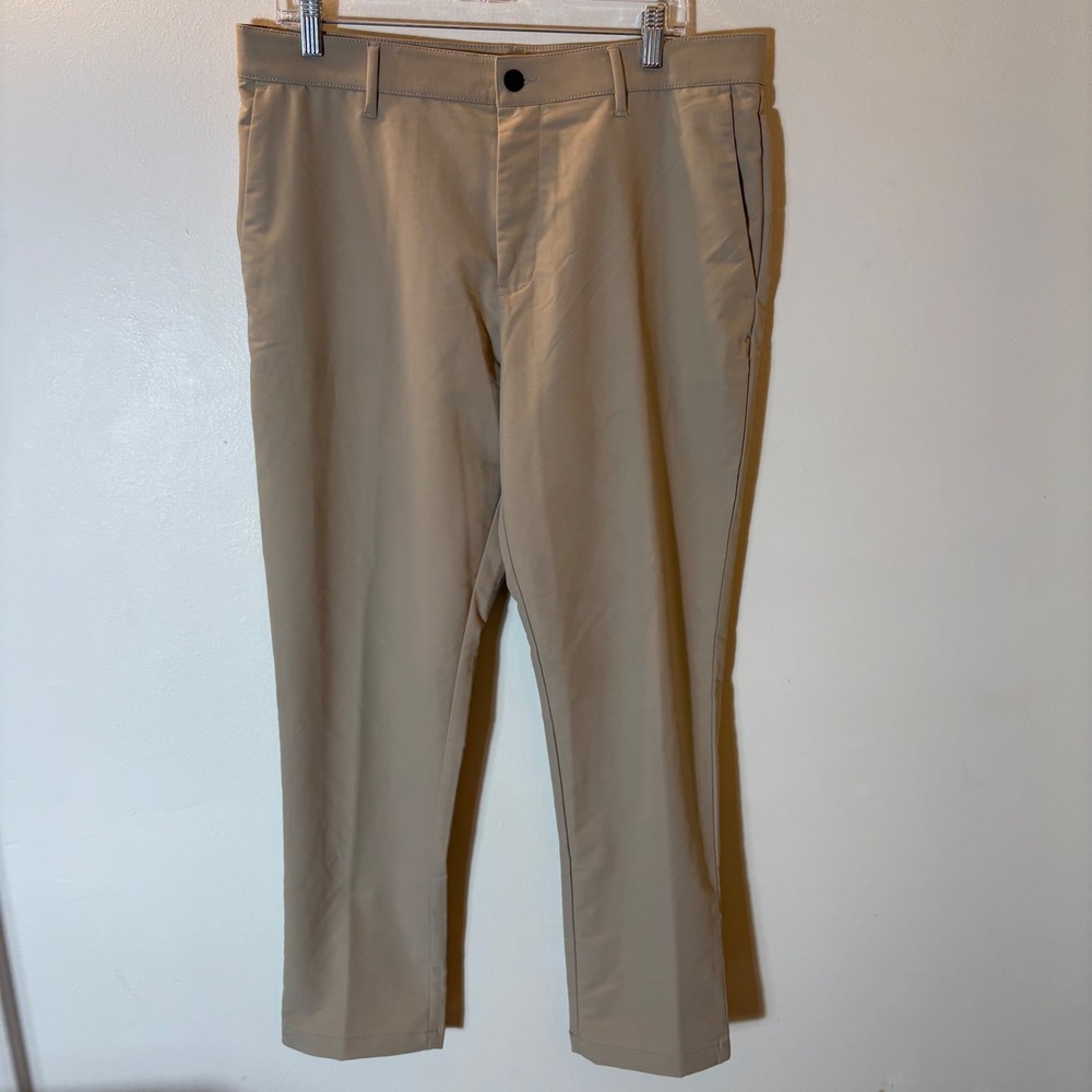 Banana Republic Mens 34x30 Khaki Tan Performance Chino Pants 1557516